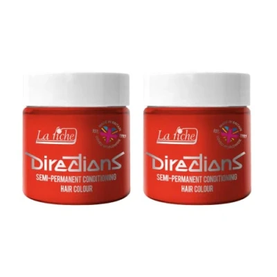 Afbeelding van La Riche Directions Semipermanente haarverf, 100 ml, blik van 2 stuks (Neon Red)
