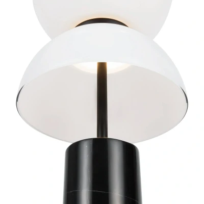 Afbeelding van Maytoni LED tafellamp Kyoto, zwart, hoogte 46 cm, marmer
