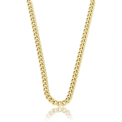 Afbeelding van grove ketting Met 4 mm goudkleurige schakels Stoere luxe cadeauverpakking