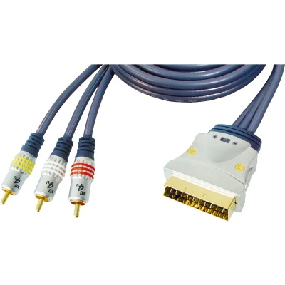 Afbeelding van Premium Scart (m) Composiet 3RCA kabel 3 meter