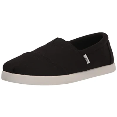 Afbeelding van TOMS Heren Alp FWD Loafer Flat, Zwart gerecycled katoenen canvas, 43 EU