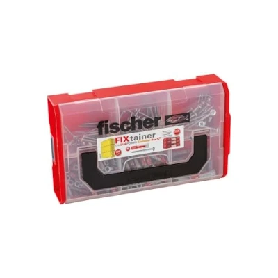 Afbeelding van fischer FIXtainer DUOPOWER elektriciens box, professionele pluggenset met universele pluggen 6 x 30 en 8 40 inclusief bijpassende schroeven voor alle bouwmaterialen, 220 onderdelen
