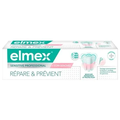 Afbeelding van Elmex Sensitive Professional Herstelt &amp; Voorkomt + Tandvleesverzorging 75 ml