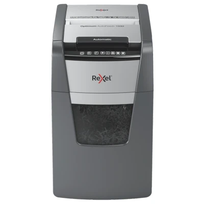 Afbeelding van Papiervernietiger Rexel Optimum Auto+ 130M snippers 2x15mm