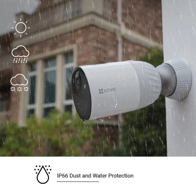 Afbeelding van Ezviz BC1 B3: beveiligingscamera/ IP camera to wel 365 dagen batterij Voor binnen &amp; buiten 3 stuks