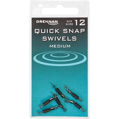 Afbeelding van Drennan Quick Snap Swivels (6pcs) Maat : Medium Size 12