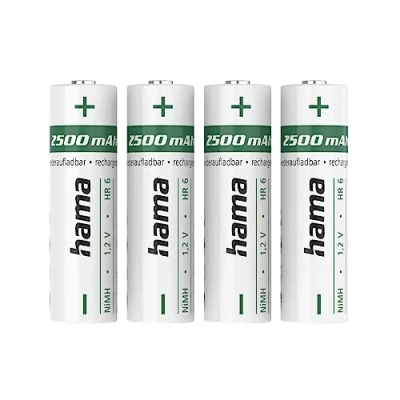Afbeelding van Hama NiMH accu&#039;s AA Mignon 2500 MAh 1,2 V 4 Stuks