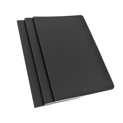 Afbeelding van TSKDKIT 3 Stks A5 Schets Notebooks Blank Boeken Zwart Kraft Cover Starter Schetsboek 80GSM Papier Pad voor Reizigers Journal