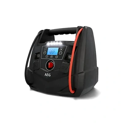 Afbeelding van AEG Draagbare 12 V energiestation starthulp powerstation luchtcompressor 220 spanningsomvormer stopcontact met 4 USB