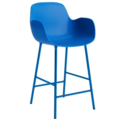Afbeelding van Normann Copenhagen Form Armchair Barkruk 75cm Felblauw