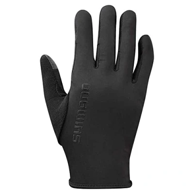 Afbeelding van Shimano Windbreak fietshandschoenen heren zwart