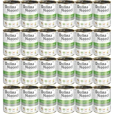 Afbeelding van 24x400g Dolina Noteci Premium Herten hondenvoer nat