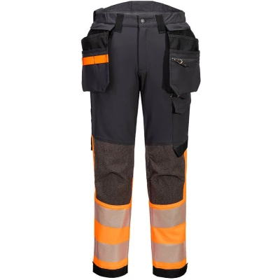 Afbeelding van EV4 Hi Vis stretch broek met afneembare holsterzak klasse 1 maat 28, O