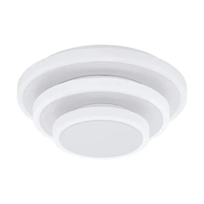 Afbeelding van EGLO Elgvero Plafond en Wandlamp LED Ø 25 cm Wit