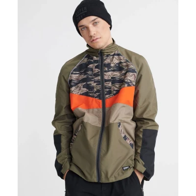 Afbeelding van SUPERDRY Desert Alchemy Track Jas Mannen Groen Maat XL