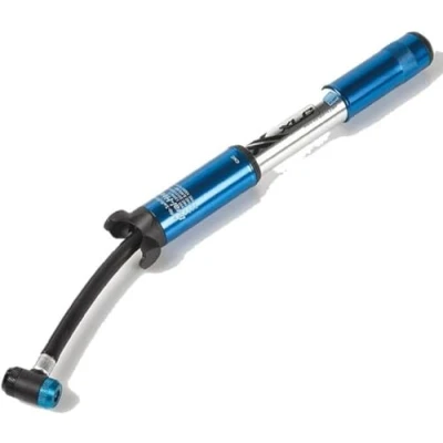 Afbeelding van XLC PU M02 MTB Mini Fietspomp Aluminium Blauw/Zilver