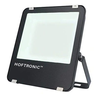 Afbeelding van HOFTRONIC Luxor LED breedstraler 100 Watt 160 lm/W 16000 lumen 4000K Neutraal wit licht IP65 Waterdicht Schijnwerper met LumiLeds Extreem efficiënt 5 jaar garantie Floodlight