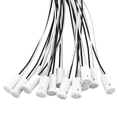 Afbeelding van OMIGA 25 Stuks G4 Lamphouder Keramische Lampfitting Halogeenlampen Met 10 CM Teflon Draad voor LED Lights Crystal Grille