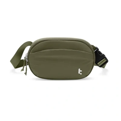 Afbeelding van tomtoc 1.5L klein heuptasje Sling Bag met RFID bescherming, lichtgewicht borsttasje verstelbare riem voor vrouwen en mannen, waterafstotende riemtas op reis, elke dag, Groen