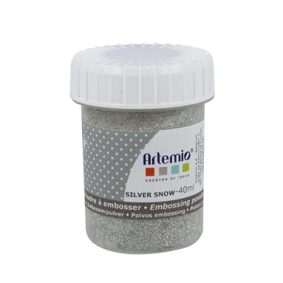 Afbeelding van Relief poeder silver snow transparant 40 ml Artemio