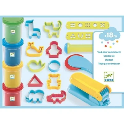 Afbeelding van Djeco boetseerklei met 4 potjes en 15 accessoires