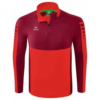 Afbeelding van Erima Fussball Teamsport SIX Wings Trainingstop Dunkel Sweater, Heren, Maat: Large, Rot