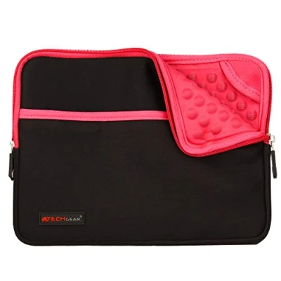Afbeelding van TECHGEAR Pro Sleeve Case [10] Slanke bescherm hoes met ritssluiting, anti schok bubble interieur past voor iPad 10.2, 9.7, 11, 10.5, Air 4 10.8, 3 2, 2 ROZE