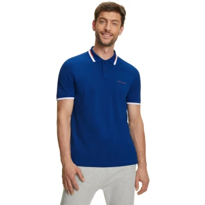 Afbeelding van Falke Poloshirt, Heren, Maat: Medium, Petrol blue