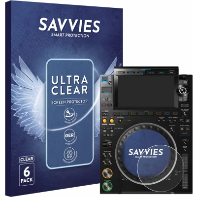 Afbeelding van Savvies (6 Stuks) Schermbeschermer voor Pioneer CDJ 3000 (Cirkel) Screen Protector Ultra Transparant
