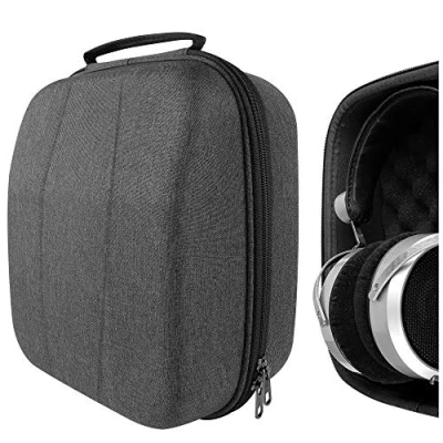 Afbeelding van Geekria UltraShell Hoofdtelefoonhoesje voor Audeze LCD 2, 3, 4, HiFiMAN HE6se, Sundara, Ananda, Grado PS1000e, PreSonus HD7 Hoofdtelefoon Grote Harde Shell Travel Headset Draagtas (Donkergrijs)