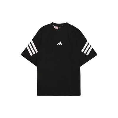 Afbeelding van adidas Performance Future Icons 3 Stripes Junior Unisex Tshirt print voor kinderen, Maat: 128, Black/white