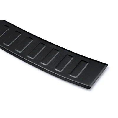 Afbeelding van teileplus24 AL221 Achterbumperprotector gemaakt van technisch puur aluminium voor VW Tiguan 3 CT1 2024 , Farbe Alu:Zwart