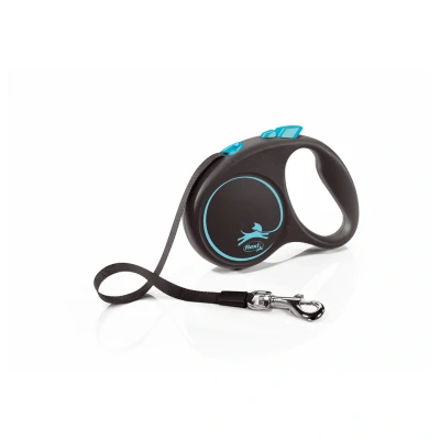 Afbeelding van Flexi Rollijn Black Design Tape Blauw S 5 MTR TOT 15 KG (398577)