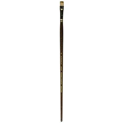 Afbeelding van Winsor &amp; Newton 5501008 Monarch professioneel synthetisch haar penseel voor olieverf of acrylverf Plat penseel, kort Nr. 8,