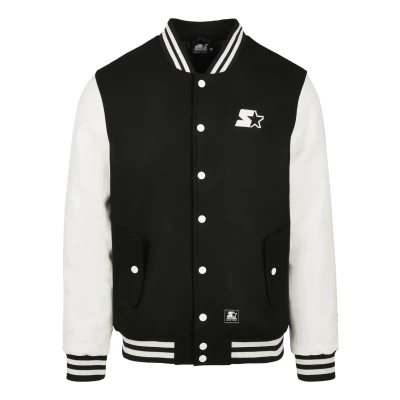 Afbeelding van Starter College Bomberjacks, Heren, Maat: Small, Black/white