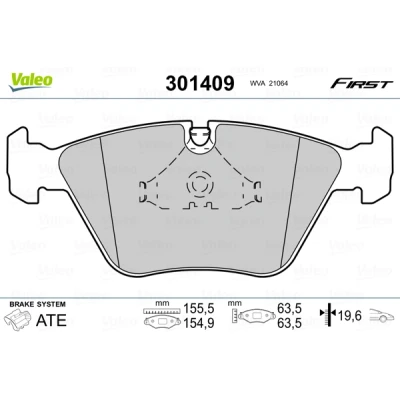 Afbeelding van Valeo Remblokset 301409