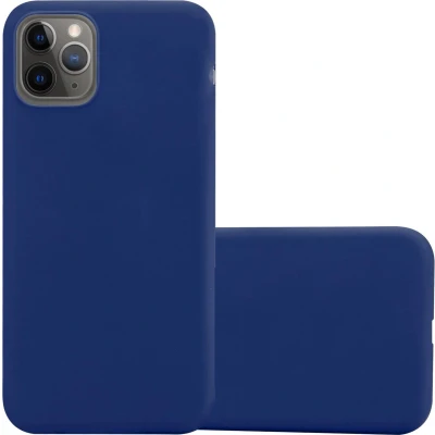 Afbeelding van Cadorabo Hoesje geschikt voor Apple iPhone 13 PRO MAX in CANDY DONKER BLAUW Beschermhoes TPU silicone Case Cover