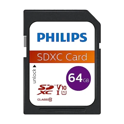 Afbeelding van Philips FM64SD55B SDXC kaart 64GB Class 10 UHS I U1