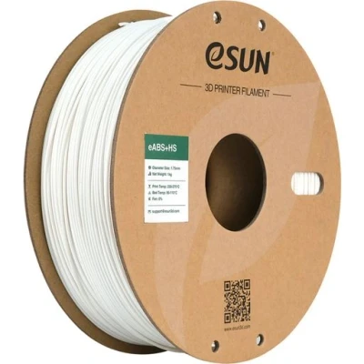 Afbeelding van eSUN ABS+ Filament 1.75mm, eABS+HS Hoge Snelheid 3D Printer ABS Plus, Maatnauwkeurigheid +/ 0.03mm, 1KG Spoel (2.2 LBS) voor Snel Printen (Wit, 1KG)