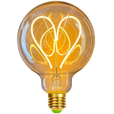 Afbeelding van TIANFAN Led lampen Vintage Gloeilamp 4W Dimbare Antieke Edison Lamp Filament 220/240V G95 Hart Warmte Glow (gouden)