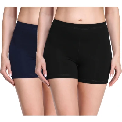 Afbeelding van Merry Style Dames Leggings Shorts Korte Viscose Wielershorts 2Pack MS MS10 283 LE 2P Zwart/Marineblauw (2Pack) S