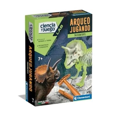 Afbeelding van Clementoni Arqueojugando 55538 Triceratops, fosforescerend, wetenschappelijk spel, meerkleurig, M