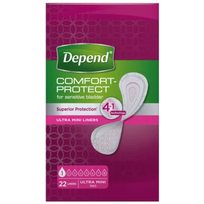 Afbeelding van Depend Ultra mini Incontinentie inlegkruisjes Vrouwen 132 stuks