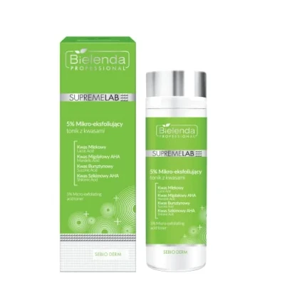 Afbeelding van Bielenda Professional Supremelab Sebio Derm 5% Mikro Peeling Säure Tonikum 200 ml