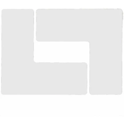 Afbeelding van BRADY TS 76.20 514 COR WT 20 ToughStripe label met hoekmarkering L, wit, 203,20 x mm (20 st.) 104447
