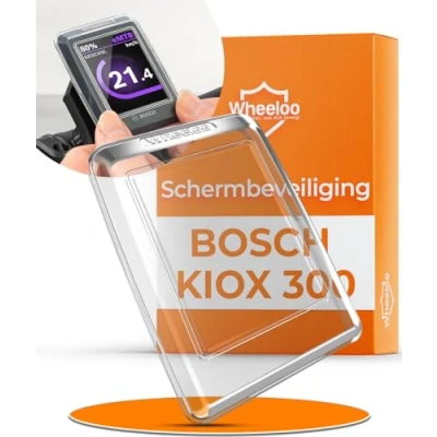 Afbeelding van Wheeloo Bosch Kiox 300 beschermhoes, displaybescherming voor e bike, transparant en waterafstotend, bike display, bescherming, accessoires