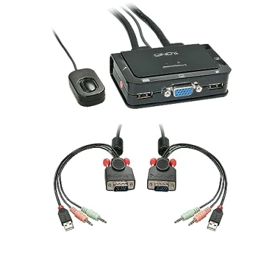 Afbeelding van Lindy 42342 KVM switch Zwart