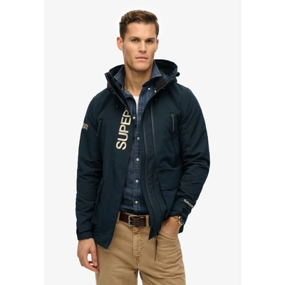 Afbeelding van Superdry Mannen Ultimate Windbreaker met Capuchon en Borduursel Blauw Grootte: M
