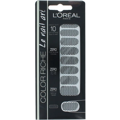 Afbeelding van L&#039;Oréal Color Riche Le Nail Art Stickers Black White Dots