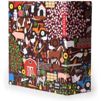Afbeelding van Kikkerland Studio Job legpuzzel Farm 1000 stukjes 68 x 50 cm